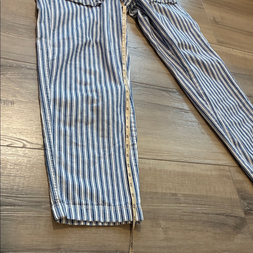 J. Crew Cargo Navy and White Striped Pants Size 0 - Picture 8 of 13